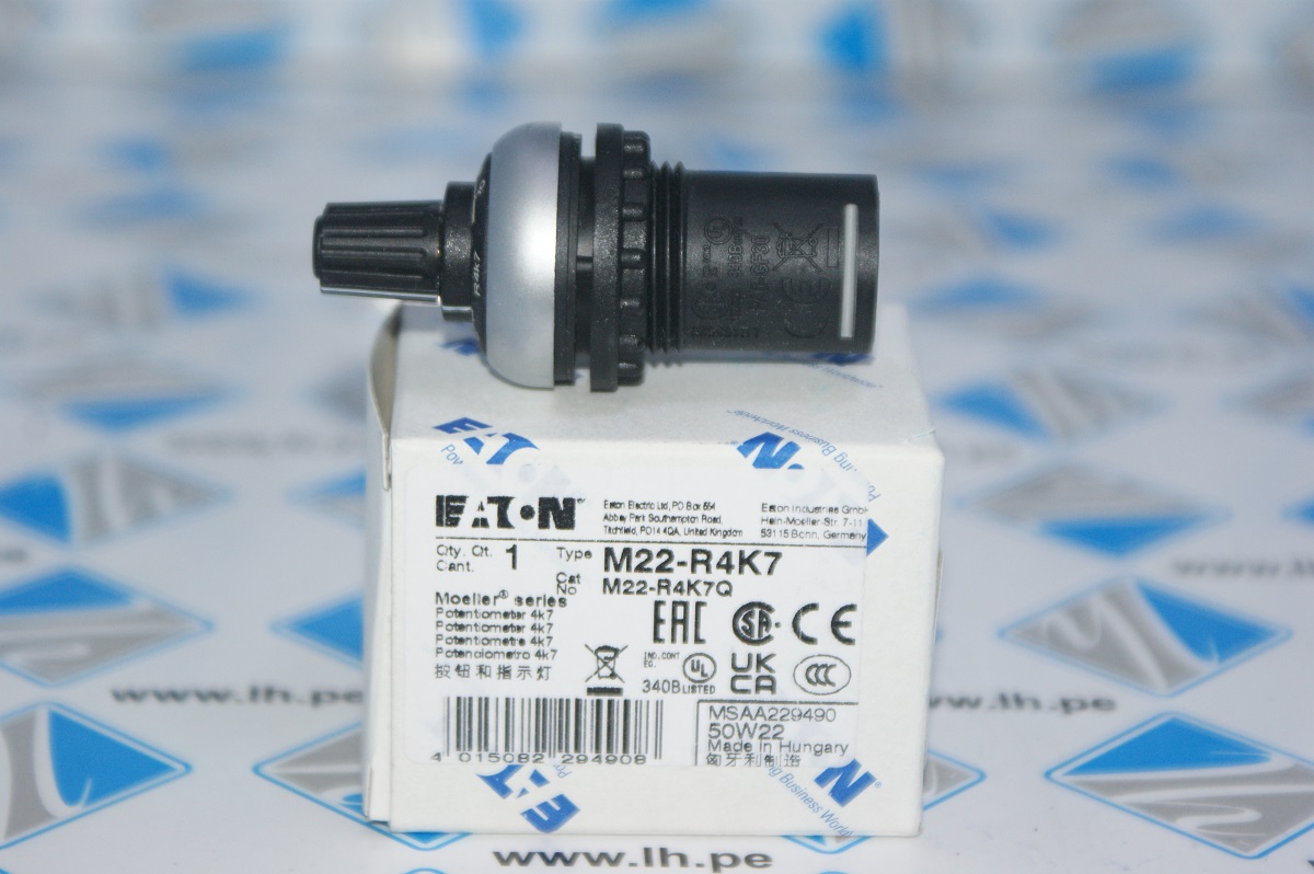 M22-R4K7             Potenciómetro 22mm, RMQ-Titan, -25÷70°C, 22.5mm